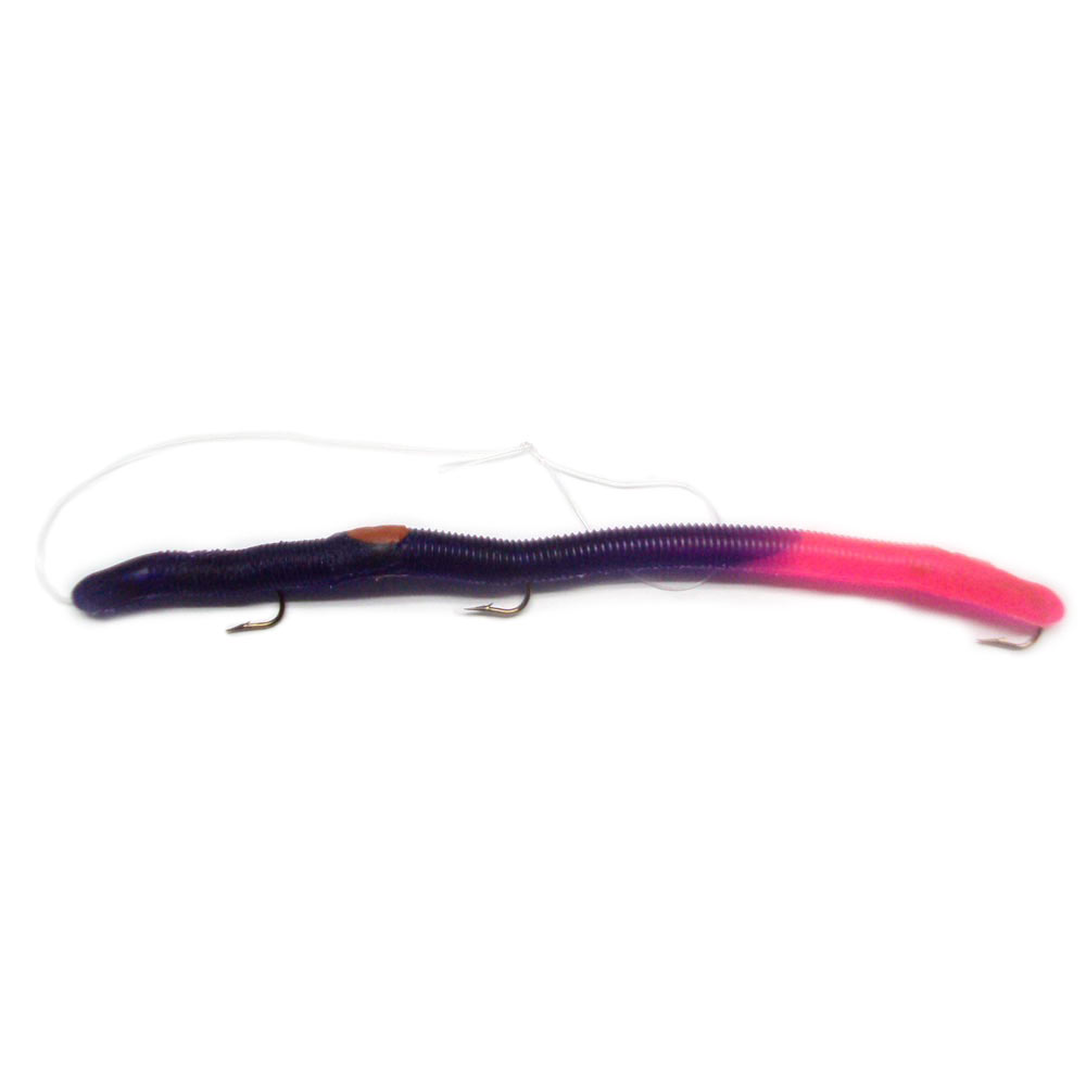 KELLY'S® FIRE TAILS™ SCENTED 3 HOOK RIGGED PLASTIC WORMS 7 COLORS USA MADE!