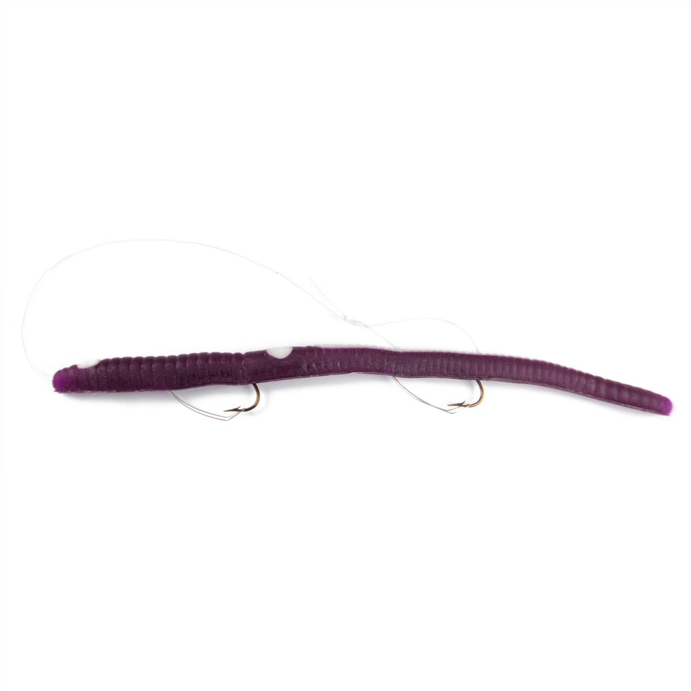 Pre-rigged 3-hook Kelly's brand 5.5 worm - Fishing Tackle - Bass