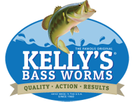 Pre-rigged 3-hook Kelly's brand 5.5 worm - Fishing Tackle - Bass